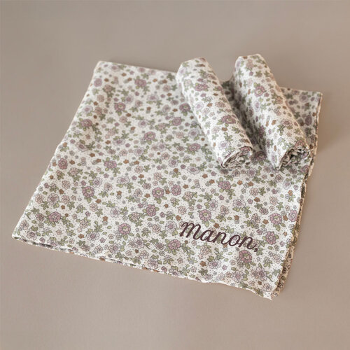 Hydrofiele doeken - 3 stuks - Retro Flowers - Jollein