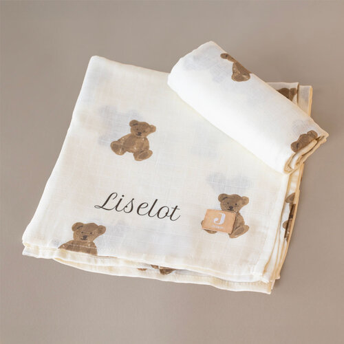 Hydrofiele doeken - 2 stuks - Bear - Jollein