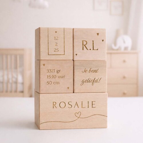 Geboorteblokken - Hartjes