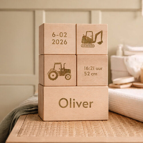 Geboorteblokken - Tractor