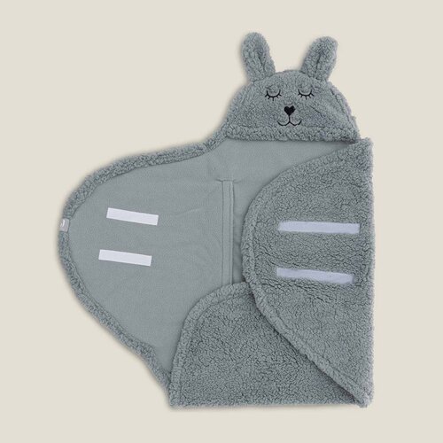 Wikkeldeken - Bunny Sea Green - Jollein