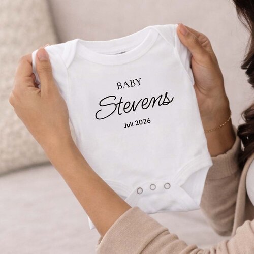 Kidslabel Romper - Baby + achternaam