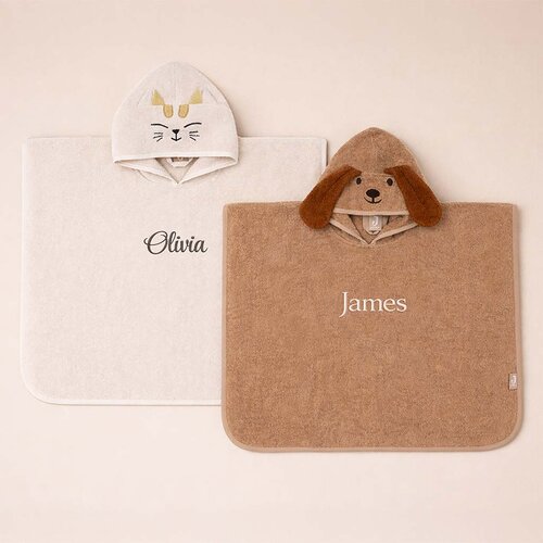 Badponcho Badstof - Diego Dog/Charlie Cat - Jollein