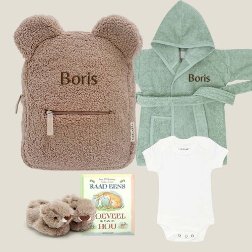 Kraamcadeau rugzak - Badjas