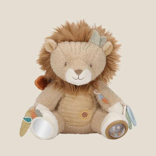 Activiteitenknuffel Leeuw - Geel - Little Dutch