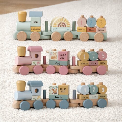 Houten trein met naam - Little Dutch