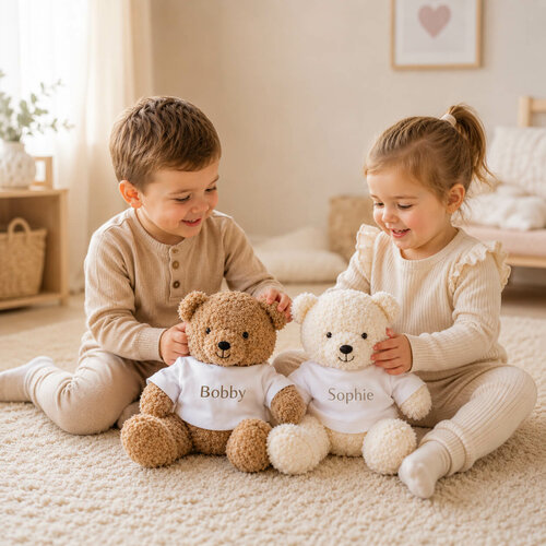 Jollein Teddybeer Knuffel met Naam – 24 cm