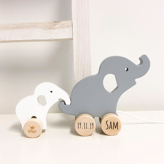 Wooden Elephant Pull toy (BAMBAM)