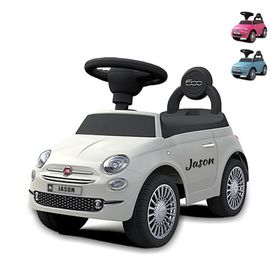 Loopauto's voor meisjes en jongens. Met naam of tekst.