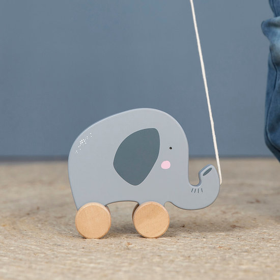 Kraamcadeau set met naam - Speelgoed Olifant