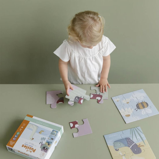 Speelgoed puzzel met naam Little Goose - Little Dutch