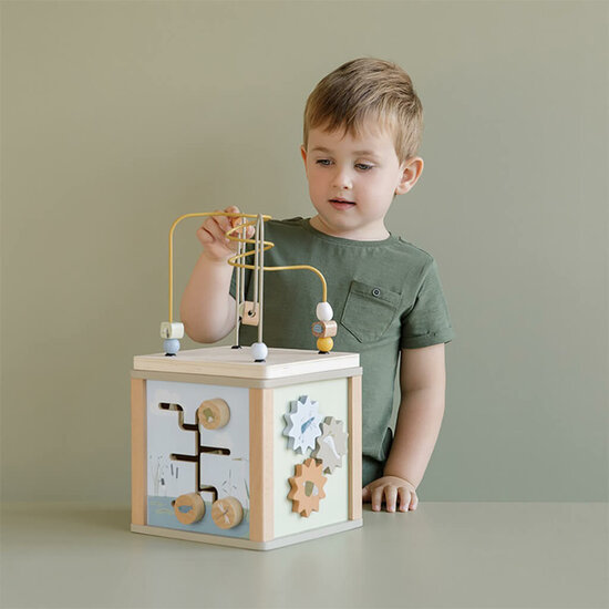 Houten activiteitenkubus Little Goose - Little Dutch