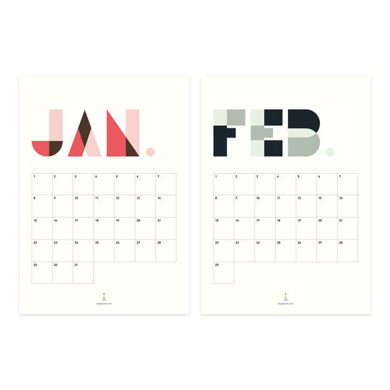 ENGEL. Verjaardagskalender - A3