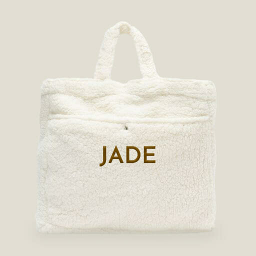 Luiertas - Teddy Cream White