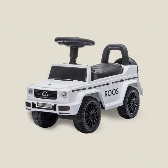 Loopauto Mercedes Benz G-Klasse met naam (wit)