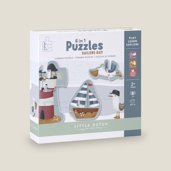 Vormen puzzels Sailors Bay - Little Dutch