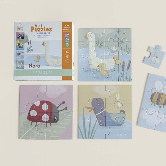 Speelgoed puzzel met naam Little Goose - Little Dutch