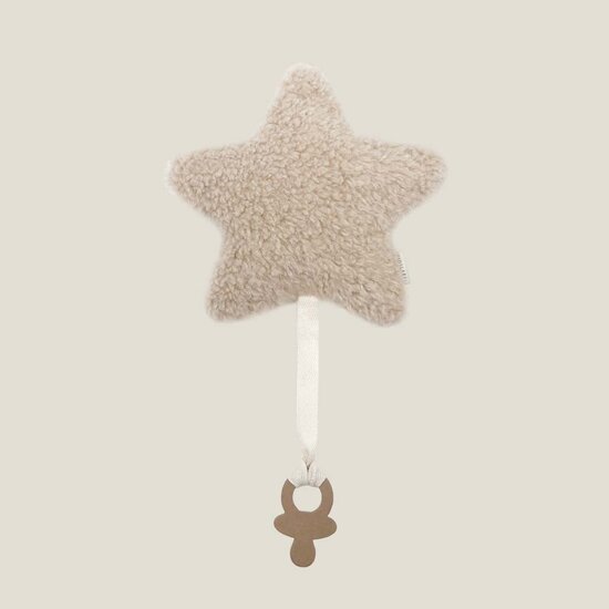 Kidslabel speendoekje Ster - Beige