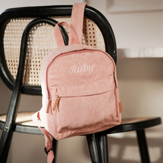 KC Boutique Corduroy rugzak - Soft Pink
