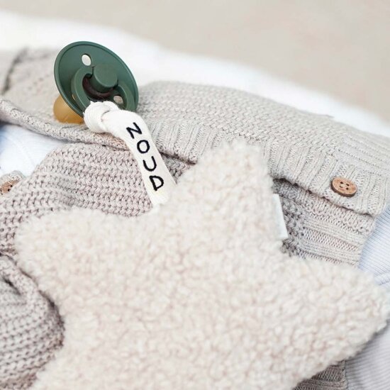 Kidslabel speendoekje Ster - Beige