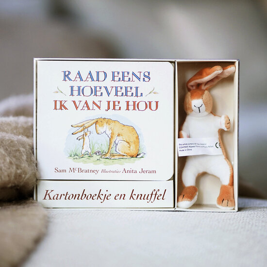 Raad eens hoeveel Ik van je hou + knuffel