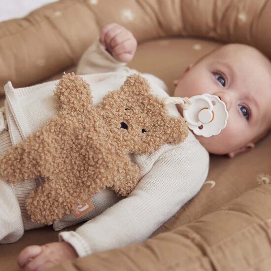 Brievenbuscadeau hydrofieldoek met naam - Teddy beer