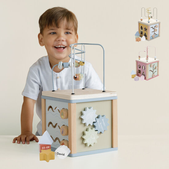 Houten activiteitenkubus - Little Dutch