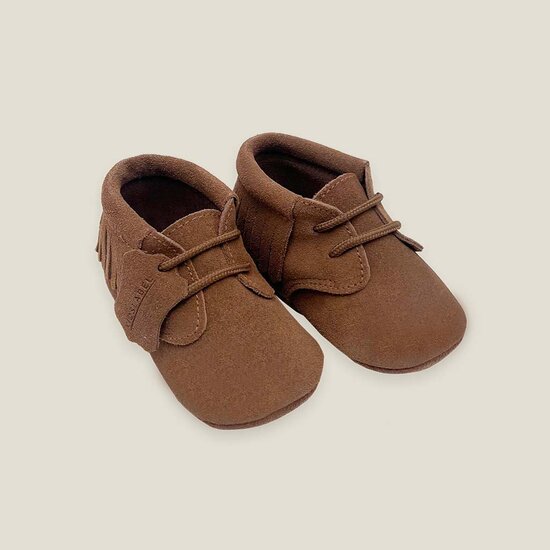 Babyschoentjes leer - Indian Brown