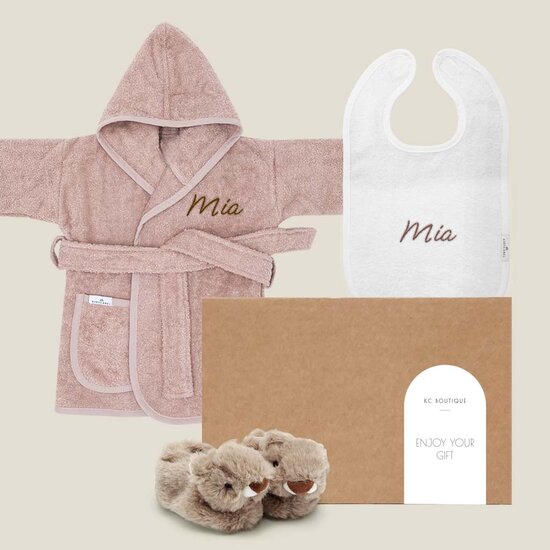 Giftbox met naam - Slofjes