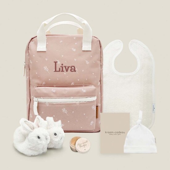 Kraamcadeau set - KC Boutique backpack (Blush)