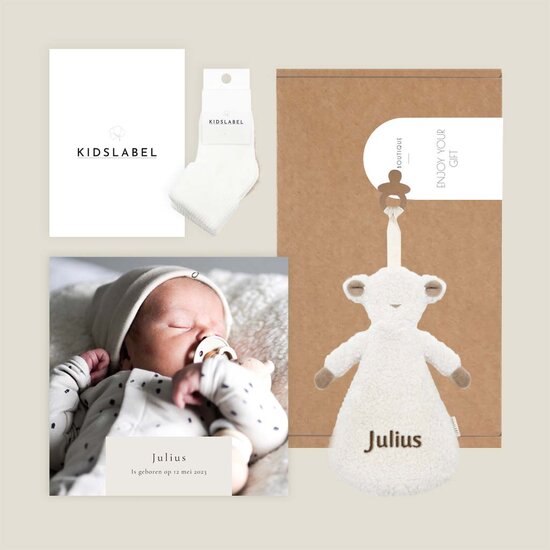 Brievenbus cadeau -  knuffeldoekje Charlie