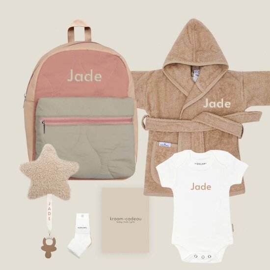 Kraamcadeau set - Kidslabel (Wild Rose)