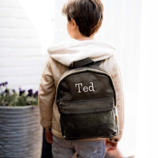 Kinderrugzak Corduroy Forest Green - KC Boutique